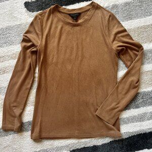 Banana Republic long sleeves brown camel tan sweater top size S perfect conditio